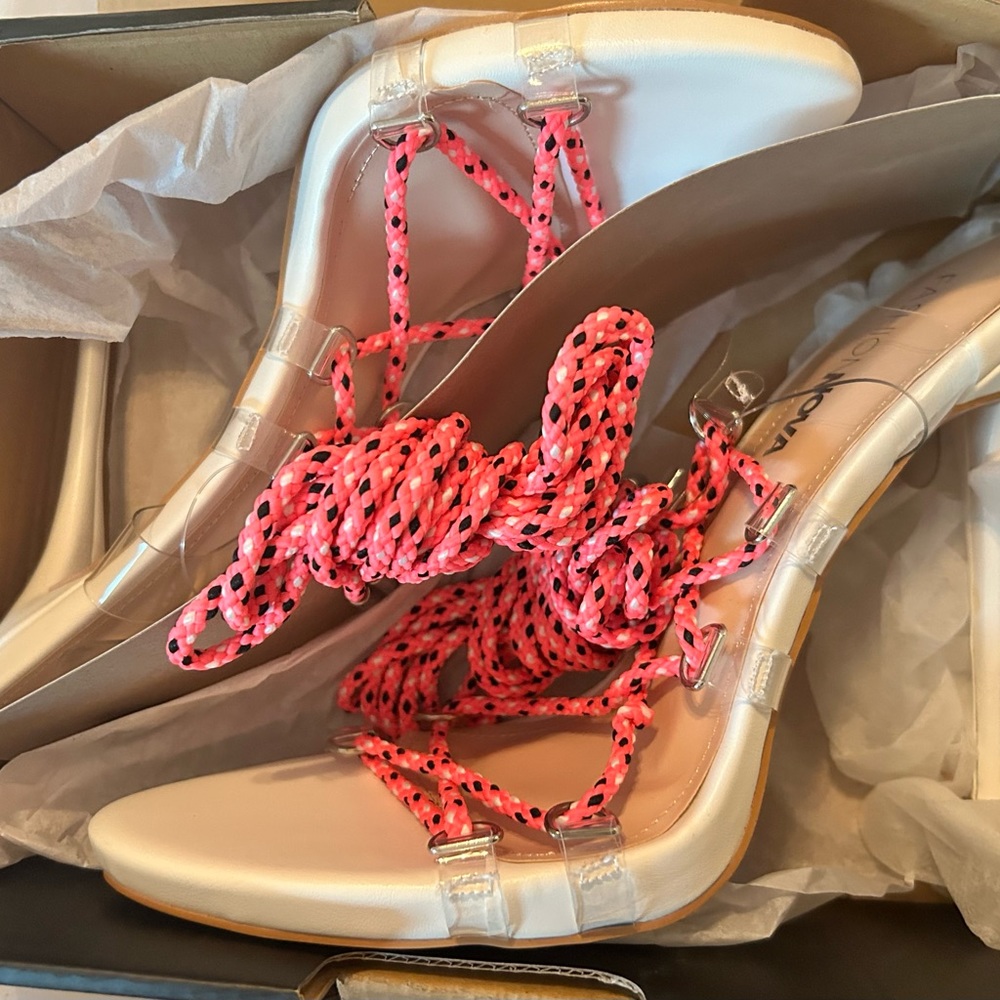 Fashion Nova Hope Heeled Hot Pink Heels 9